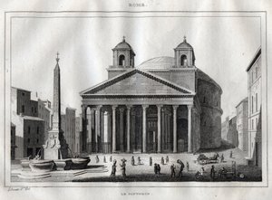 Panthéon - Rome - Roma - Gravure de « L