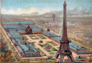 Paris. Exposition universelle de 1889 : tour Eiffel - French School