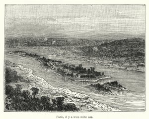 Paris, il y a trois mille ans (gravure) - French School