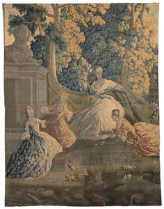 Tapisserie pastorale, Aubusson ou Felletin, troisième quart du XVIIIe siècle - French School