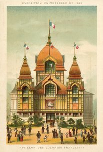 Pavillon des Colonies françaises, Exposition Universelle 1889, Paris - French School