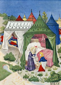 Pavillons et tentes du 15ème siècle, (détail) de l