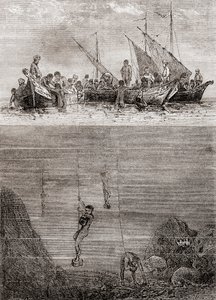 Plongeurs de perles au large de l