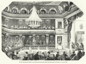 Spectacle donné au profit des ouvriers pauvres au Trianon, Versailles - French School