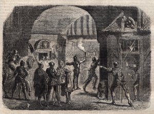 Perrinet Leclerc ouvrant de nuit la porte de Buci, à Paris, aux Bourguignons, le 29 mai