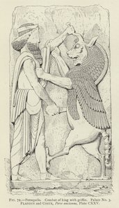 Persépolis, Combat du roi avec un griffon, Palais n° 3