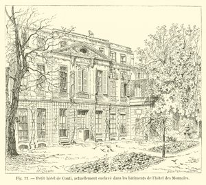 Petit hôtel de Conti, actuellement enclavé dans les bâtiments de l