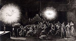 Phantasmagoria, de Mémoires Récréatifs Scientifiques et Anecdotiques par Étienne Gaspard Robertson (1763-1837), Paris, 1831
