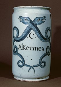 Pot pharmaceutique pour alkernes, de Rouen, vers 1770