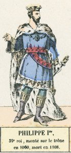 Philippe Ier, 39e roi, monte sur le trône en 1060, mort en 1108 - French School