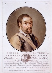 Pierre du Terrail, Seigneur de Bayard, de Portraits des grands hommes, femmes illustres, et sujets mémorables de France, publié 1787-92 - French School