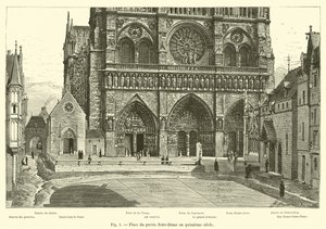Place du parvis Notre-Dame au quinzième siècle - French School