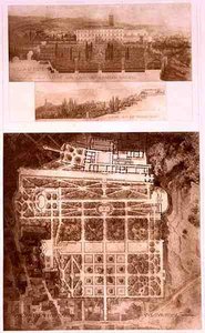 Plan et vue de la Villa d