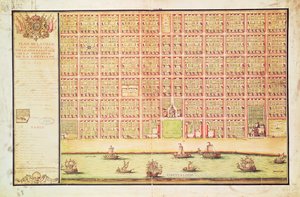 Plan de la Nouvelle-Orléans, 1738 - French School