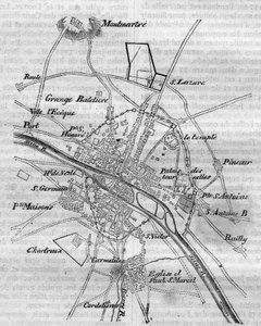 Plan de Paris sous Charles V