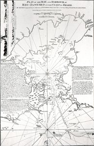 Plan de la baie et du port de Rio de Janeiro sur la côte du Brésil, 1794