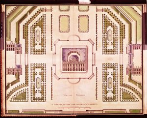 Plan de la Grande Terrasse du Château de Marly, 1714