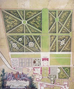 Plan du château et du parc de Roissy, appartenant au Comte de Caraman