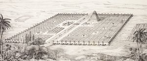 Plan de la ville de Babylone, Mésopotamie, vers le 5ème siècle avant J.-C. selon une description donnée par Hérodote, de L