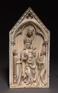 Plaque : La Vierge et l