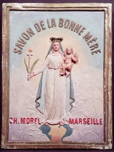 Plaque publicitaire pour Savon de la Bonne Mère, 1880