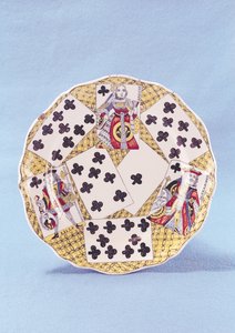 Assiette décorée d