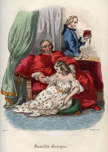 Le pape Pie VI (1717-1799) séduisant une jeune femme