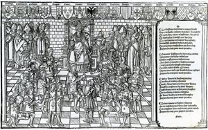 Le pape Urbain II présidant le Concile de Clermont en 1095