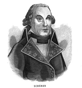 Portrait de Barthélemy Louis Joseph Schérer (1747-1804), ministre de la Guerre. Gravure dans "Les Illustrations De L