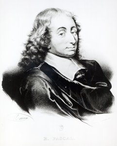 Portrait de Blaise Pascal (1623-62) gravé par François Séraphin Delpech (1778-1825)