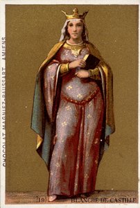 Portrait de Blanche de Castille, Reine de France (1188-1252).