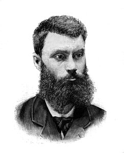 Portrait de Charles Camille Pelletan, homme politique, journaliste et écrivain français. Gravure dans "Le Monde Illustré", 2 janvier