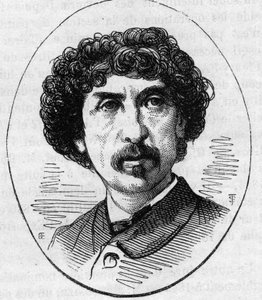 Portrait de Charles Garnier (1825-1898), architecte français. Gravure dans « Le Monde Illustré » n°890 du 2 mai 1874