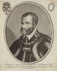 Portrait de Charles V, empereur romain germanique - French School