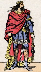 Portrait de Childéric II, roi des Francs de 670 à 673.