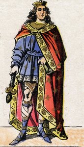 Portrait de Clovis II, roi des Francs (v. 633-657). - French School