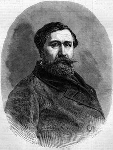 Portrait du comte Alfred Émilien de Nieuwerkerke (1811-1892), sculpteur français et haut fonctionnaire. Gravure dans « Le Monde Illustré » n°212 du 4 mai 1861. - French School