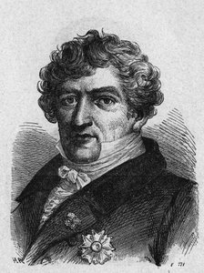 Portrait de Cuvier (1769-1832), zoologiste et paléontologue français - dans "Album de la Science; savants illustres; Grandes découvertes" 1896. - French School