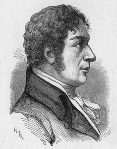 Portrait de François Zambeccari, aéronaute français - dans « Album de la Science; savants illustres; Grandes découvertes » 1896. - French School