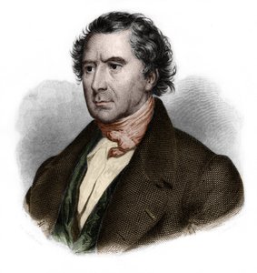 Portrait de François Arago (1786-1853), mathématicien, physicien, astronome et homme politique français. dans « LIBRE DES SPORERS » par Louis de Cormenin Timon. 1842. Collection privée. - French School
