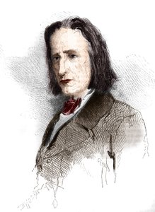 Portrait de Franz Liszt (1811-1886), compositeur et pianiste hongrois