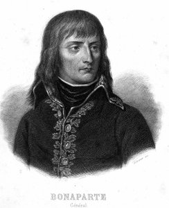 Portrait du Général Bonaparte - dans « Révolution française » par Thiers. 19ème siècle