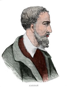 Portrait de Gerolamo Cardano (Girolamo Cardano, Hieronymus Cardanus ou Jérôme Cardan) - French School