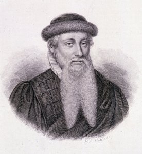 Portrait de Gutenberg - dans «Portrait des hommes utiles» - French School