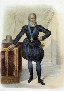 Portrait de Henri IV, roi de France (1553-1610) - dans "Le Plutarque français", éd. Mennechet
