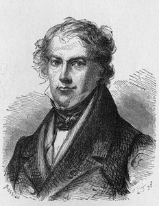 Portrait de J. B. Biot (1774 - 1862), physicien français - dans "Album de la Science; savants illustres; Grandes découvertes" 1896.