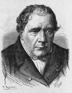 Portrait de Jacques Babinet (1794 - 1872), physicien et astronome français - dans « Album de la Science; savants illustres; Grandes découvertes » 1896. - French School