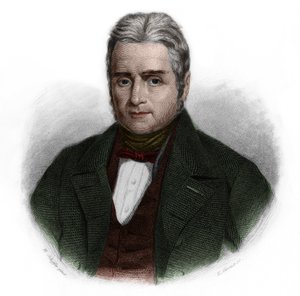 Portrait de Jacques Laffitte (1767-1844), homme politique et banquier français. dans « Livre des Orateurs » par Louis de Cormenin Timon. 1842. Collection privée.