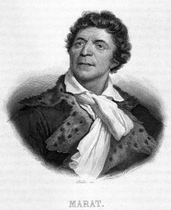 Portrait de Jean Paul Marat (1743 - 1793) - dans "Révolution française" par Thiers. 19ème siècle