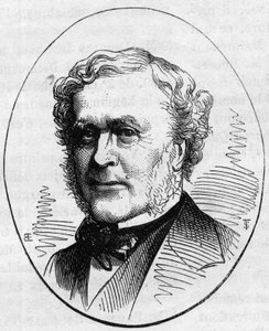 Portrait de Joseph Louis Duc, architecte français. Gravure dans "Le Monde Illustré" n°890 du 2 mai 1874